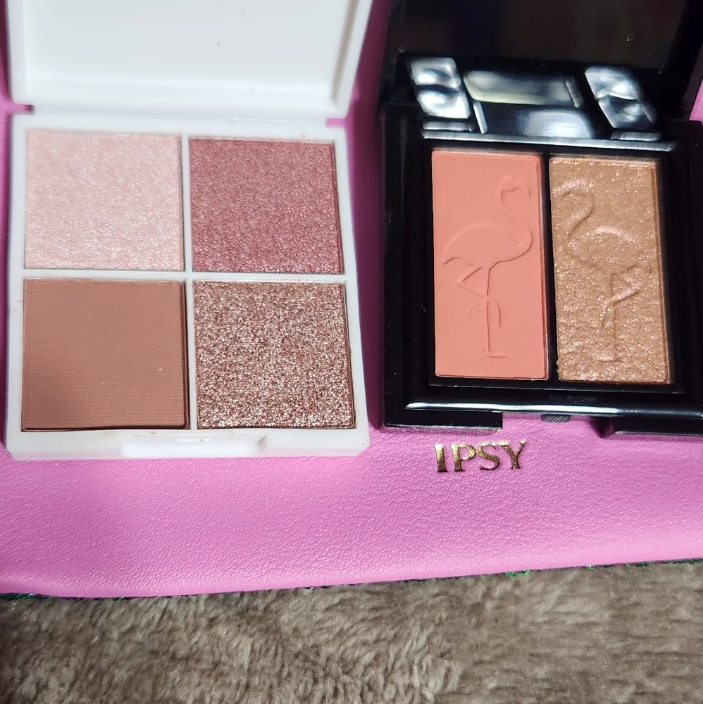Ipsy Bag and eyeshadow bundle with Luna Magic makeup puff